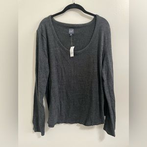 GAP Long Sleeve Grey Tee